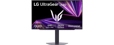 Amazon: Ecran PC 27" LG Ultragear 27GX704A-B - OLED, QHD, 240Hz, 0.03ms à 335,99€ (au lieu de 399,99€)