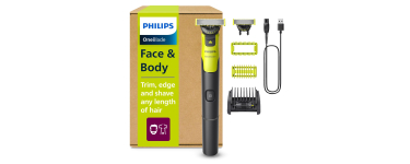 Amazon: Philips OneBlade 360 QP4631/30 - Tondeuse visage et corps à 34,99€ (au lieu de 67,99€)