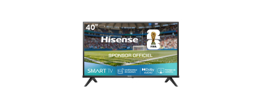 Amazon: TV 40" LED Hisense 40A4Q 2025 - Full HD, Smart TV à 149€ (au lieu de 234,47€)