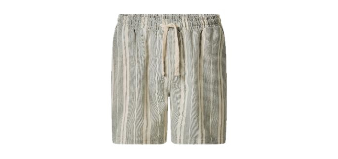 LIDL: ESMARA MEN Short homme vert/blanc (M) à 4,99€ (au lieu de 11,99€)