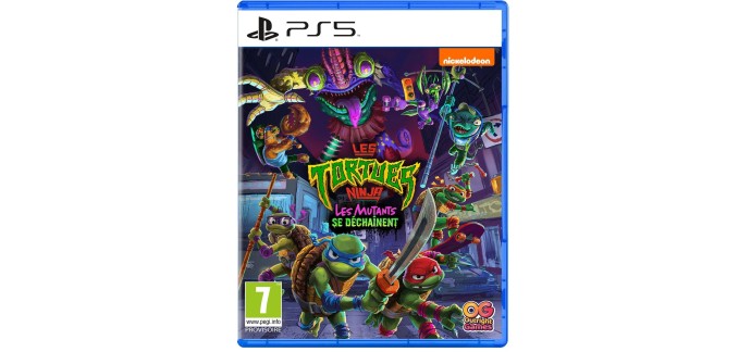 Amazon: Teenage Mutant Ninja Turtles Les Mutants se Dechainent sur PS5 à 14,99€ (au lieu de 22,73€)