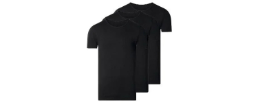 LIDL: ESMARA MEN Lot de 3 maillots de corps côtelés - 100% coton, col rond, XXL à 5,99€