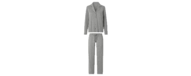 LIDL: ESMARA Pyjama femme gris XL(46/48) - 60% coton à 9,99€ (au lieu de 12,99€)