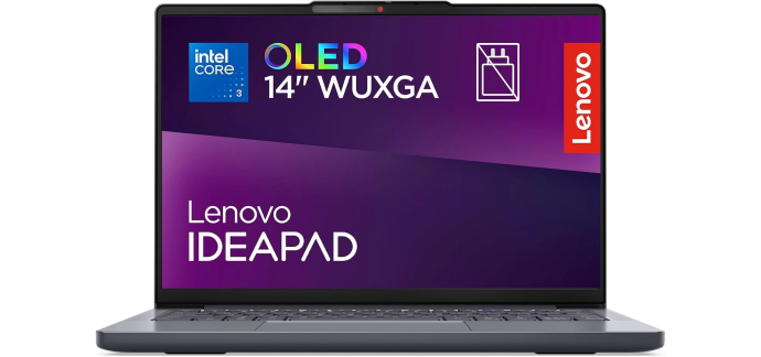 Amazon: PC Portable 14" Lenovo IdeaPad Slim 3 - Intel Core 3 304, RAM 8 Go, SSD 256 Go, OLED, AZERTY, Window