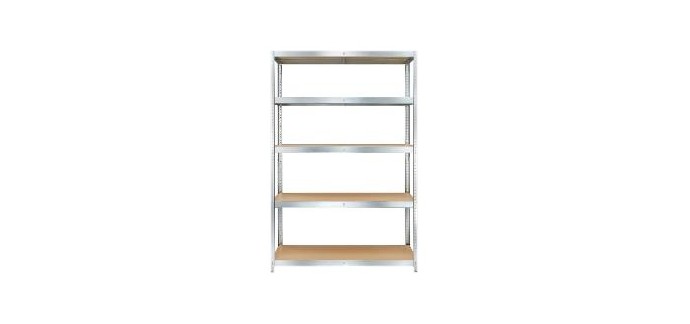 LIDL: PARKSIDE Rayonnage lourd 180x120x40cm - 5 niveaux, 150kg/plateau à 32,99€ (au lieu de 34,99€)