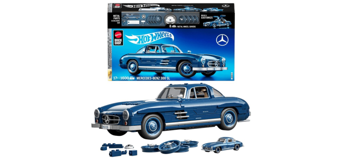 Amazon: Mattel Brick Shop Mercedes-Benz 300 SL (Jouet) à 90,76€ (au lieu de 139,99€)