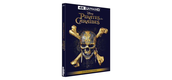 Amazon: Coffret Blu-Ray 4K Ultra HD Pirates des Caraïbes - L'Intégrale 5 films à 42,33€ (au lieu de 49,99€)