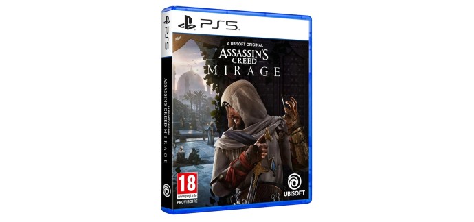 Amazon: Assassin's Creed Mirage sur PS5 à 18,04€ (au lieu de 21€)