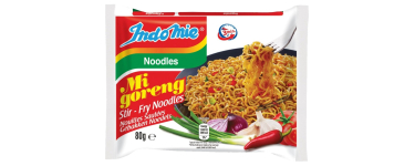 Amazon: Sachet de 80g de Nouilles Instantanées Indomie Mi Goreng à 0,29€ (au lieu de 1,37€)