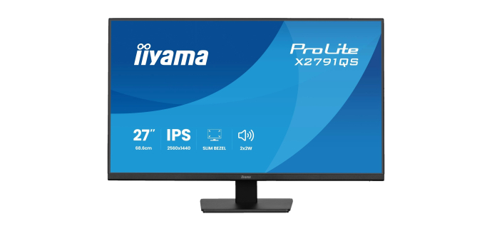 Amazon: Écran PC 27" iiyama ProLite X2791QS-B1 - QHD, IPS, haut-parleurs à 98,10€ (au lieu de 129€)
