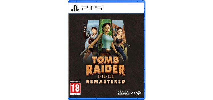 Amazon: Tomb Raider 1-2-3 Remastered (PS5) à 19,99€ (au lieu de 34,99€)