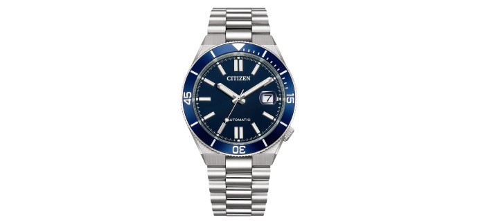 Amazon: Montre automatique Citizen Tsuyosa Shore NJ0230-59L - 40mm, verre saphir, 10 ATM à 276€