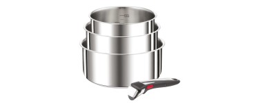 Amazon: Lot de 3 casseroles et 1 poignée amovible Tefal Ingenio Preference - Full inox 18/10, induction et f