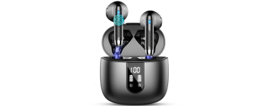 JoyBuy: Casque Bluetooth Drsaec 5.4 HiFi stéréo - 56h, ENC, IP7 - écran à 9,42€ (au lieu de 29,91€)