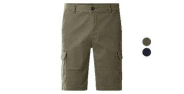 LIDL: ESMARA MEN Bermuda cargo homme - 98% coton, poches cargo à 6,99€ (au lieu de 16,99€)
