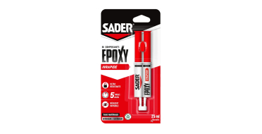 Amazon: Seringue de Colle Epoxy bi-composant Rapide Sader - 25 ml à 5,88€ (au lieu de 12,83€)