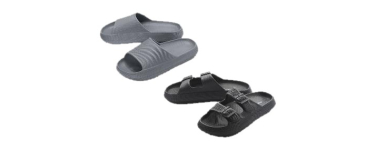 LIDL: CRIVIT Mule de bain homme - Semelle EVA, boucle réglable à 2,99€ (au lieu de 8,99€)