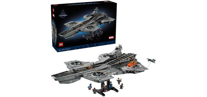 Amazon: LEGO 76354 Héliporteur SHIELD à 239,99€ (au lieu de 369,99€)