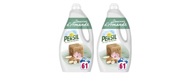 Amazon: Lot de 2 bidons de lessive liquide Persil - Douceur d'Amande, Savon de Marseille, 122 lavages à 9,55
