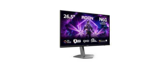 Amazon: Ecran PC 27" AOC AG276QZD2 - 280 Hz, QD-OLED, 0.03ms GtG à 359,95€ (au lieu de 410,44€)