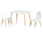LIDL: LIVARNO Ensemble table et 2 chaises pour enfants - Bois massif, MDF à 27,99€ (au lieu de 29,99€)
