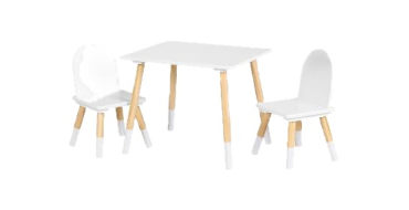LIDL: LIVARNO Ensemble table et 2 chaises pour enfants - Bois massif, MDF à 27,99€ (au lieu de 29,99€)