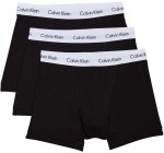Amazon: Lot de 3 boxers homme Calvin Klein - Noir, taille M à 22,36€ (au lieu de 28,62€)