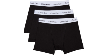 Amazon: Lot de 3 boxers homme Calvin Klein - Noir, taille M à 22,36€ (au lieu de 28,62€)