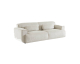 Sweeek: Canapé 3 places velours côtelé blanc crème à 489,99€ (au lieu de 699,99€)