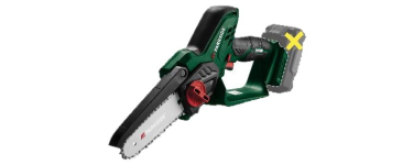 LIDL: PARKSIDE Mini-tronçonneuse à bois sans fil PAGHS 20-Li C4, 20 V à 29,99€ (au lieu de 39,99€)