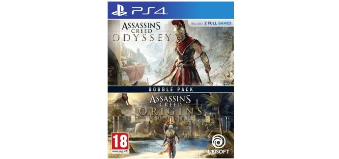 Amazon: Double Pack Assassin's Creed Odyssey + Origins (PS4) à 33,02€ (au lieu de 49,99€)