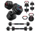 JoyBuy: FEIERDUN Haltères réglables 10 kg lot de 2 - 5 en 1, barre, kettlebell, pompes à 39,99€