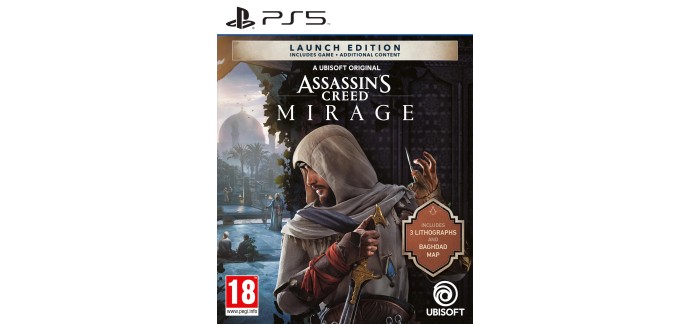 Amazon: Assassin's Creed Mirage Launch Edition PS5 à 12€ (au lieu de 17,06€)