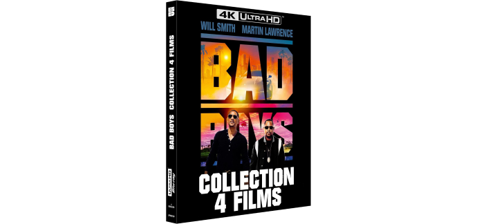 Amazon: Blu-Ray 4K Ultra HD Coffret Bad Boys Collection 4 Films à 34,99€ (au lieu de 50,26€)