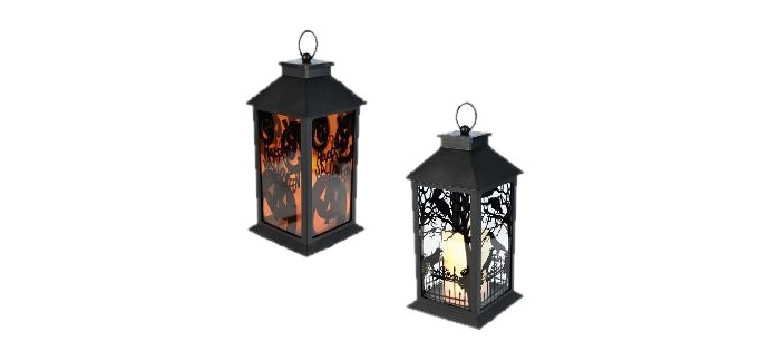LIDL: Lanterne d'Halloween LED - effet flamme, minuterie 6h à 3,99€ (au lieu de 4,99€)