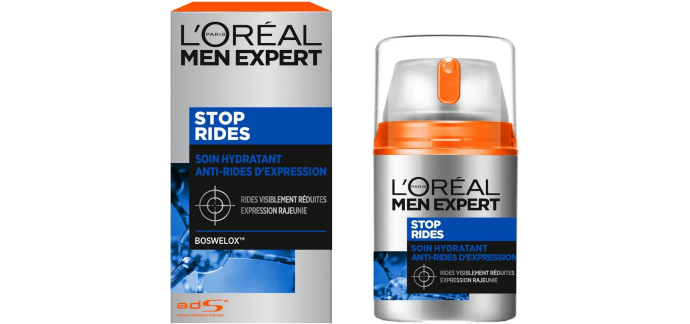 Amazon: Soin Anti-Âge L'Oréal Men Expert Stop Rides - 50ml à 4,27€ (au lieu de 6,25€) (via Prévoyez et Écono