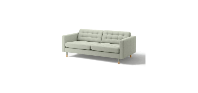 IKEA: Canapé 3 places LANDSKRONA Gunnared vert clair/bois à 449€ (au lieu de 599€)