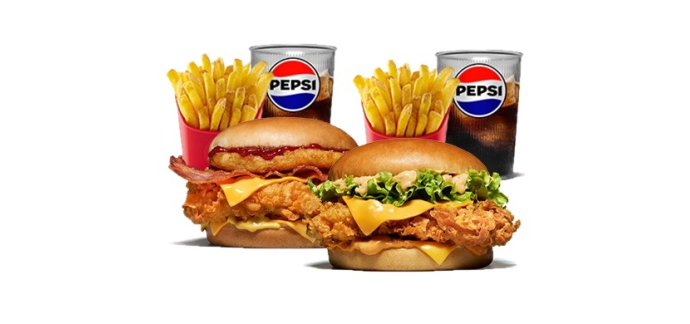 KFC: 2 Menus Colonel Original ou Tower à 10€
