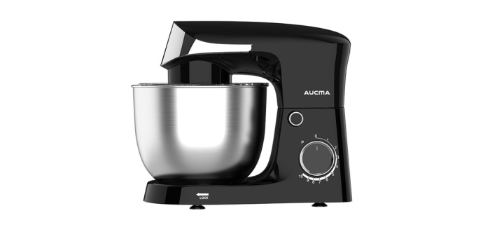 JoyBuy: AUCMA Robot pâtissier 5 L 10 vitesses - Tête inclinable, 400 W à 39,99€ (au lieu de 79,99€)