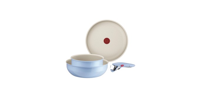 Amazon: Batterie cuisine Tefal Ingenio Serenity 4 pièces avec poignée amovible à 49,99€ (au lieu de 89,99€)