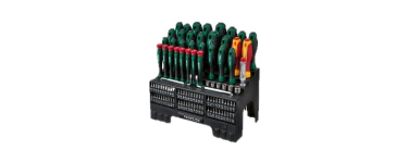 LIDL: PARKSIDE Jeu de tournevis et d'embouts 101 pièces - 2 tournevis 1000 V, testeur VDE à 14,99€