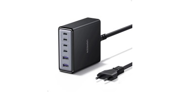 Amazon: Chargeur secteur Ugreen Zapix 100W GaN 6 Ports - 4 USB-C, 2 USB-A à 35,99€ (au lieu de 39,81€)