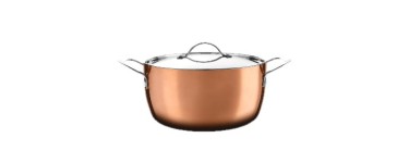 LIDL: SILVERCREST Faitout revêtement cuivre Premium Ø 24 cm - 4L, induction, four 250°C à 39,99€
