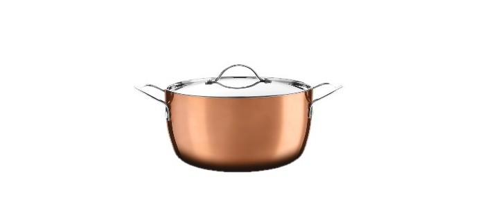 LIDL: SILVERCREST Faitout revêtement cuivre Premium Ø 24 cm - 4L, induction, four 250°C à 39,99€