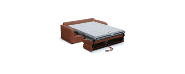 Cdiscount: Canapé convertible express 3 places TOM - Velours côtelé terracotta - 185 x 100 x 87 cm à 779,99€