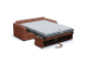 Cdiscount: Canapé convertible express 3 places TOM - Velours côtelé terracotta - 185 x 100 x 87 cm à 779,99€