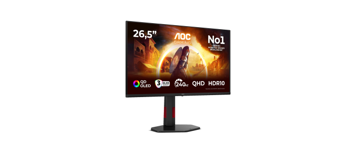 Amazon: Ecran PC 27" AOC Q27G4ZDR - 240Hz QD-OLED, 0.03ms GtG, HDR10 à 329,99€ (au lieu de 379,99€)