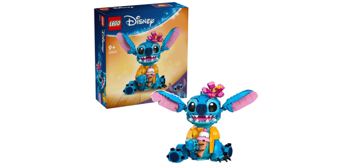 Carrefour: Lego Disney Stitch 43249 à 36,79€ (au lieu de 49,99€)