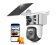 Amazon: Caméra de surveillance WiFi extérieure sans fil - 8MP double objectif, solaire 4K à 59,99€