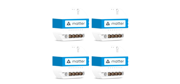 Amazon: 4 Interrupteurs Connectés Matter MSS815 Meross - Suivi Conso, Compatible Apple/Alexa/Google à 39,99€